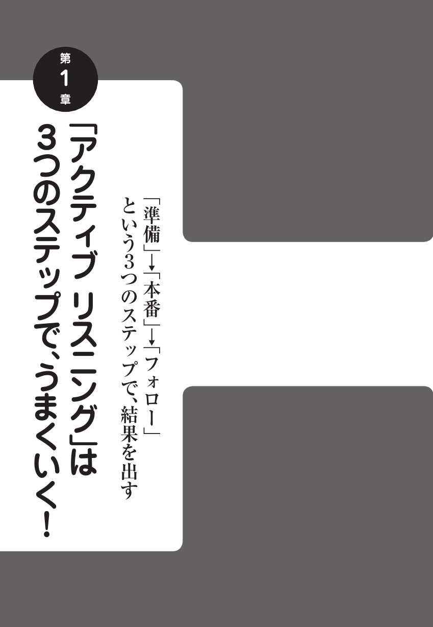 アクティブリスニング なぜかうまくいく人の 聞く 技術